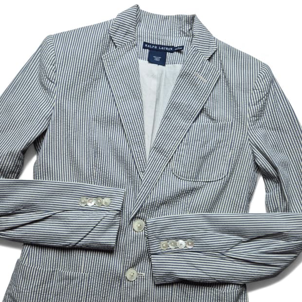 [S] 폴로 랄프로렌 시어서커 스트라이프 블레이저 자켓