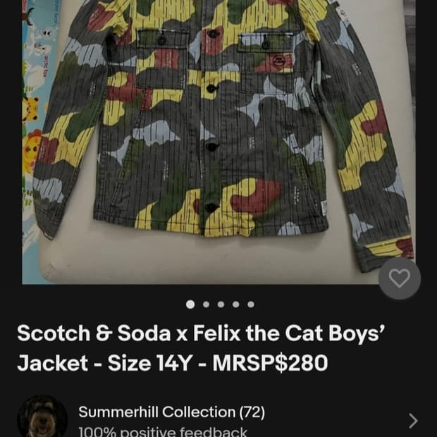 스카치 앤 소다 x 펠릭스 콜라보 카모 자켓 (44반-55)