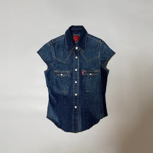 리바이스 데님 웨스턴 셔츠