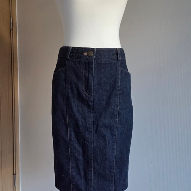 DVF 진청 데님 치마 size2