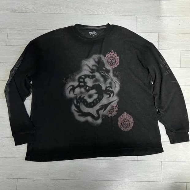 트래비스 스캇 머천 와플 롱슬리브 (s size)