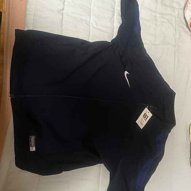 나이키 스우시 드라이핏 집업 (네이비)