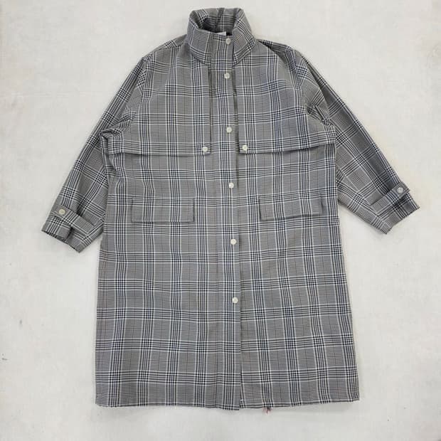 [F] 스튜디오 톰보이 체크 롱자켓 0210J