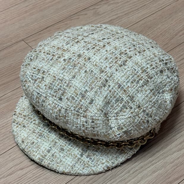 (샤넬공방) 메종미쉘 트위드 뉴스보이캡 M