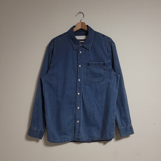 (M) PLAC 플랙 청 데님 셔츠 남방