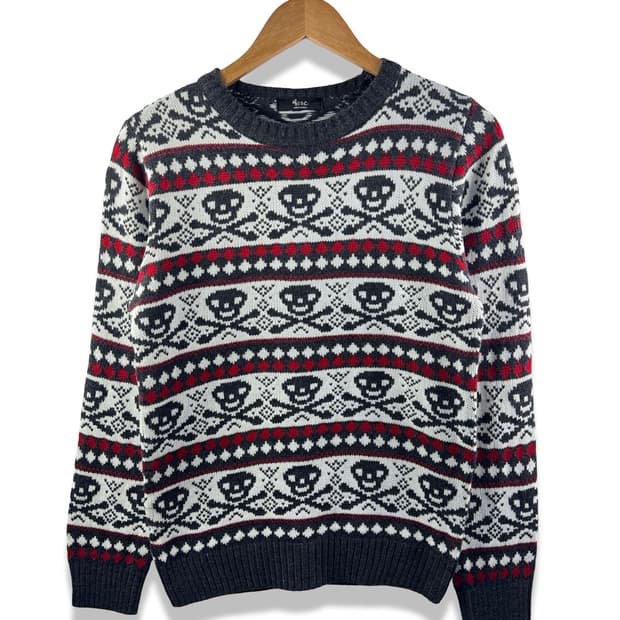 스컬 페어 스웨터1878