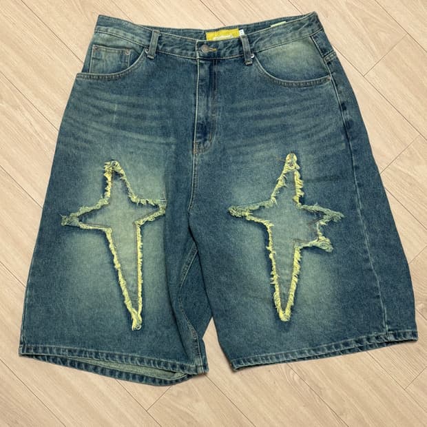 Spark Denim Shorts(BLUE)