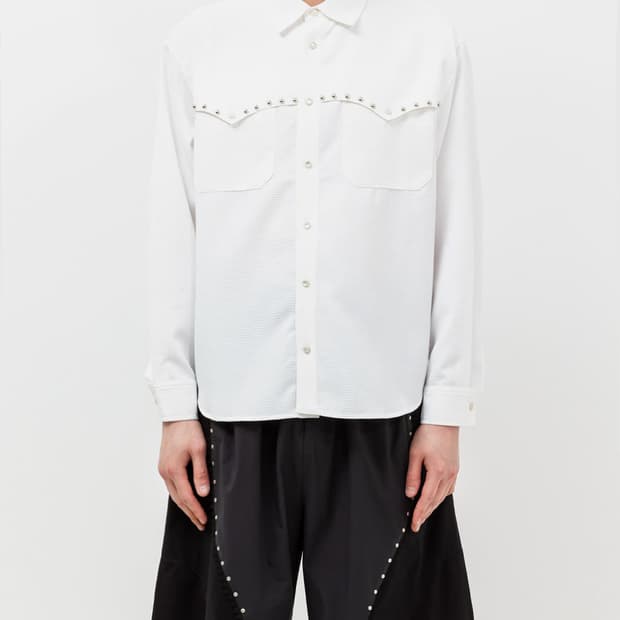 웨스켄 WESKEN WESTERN RIVET DOBBY SHIRT