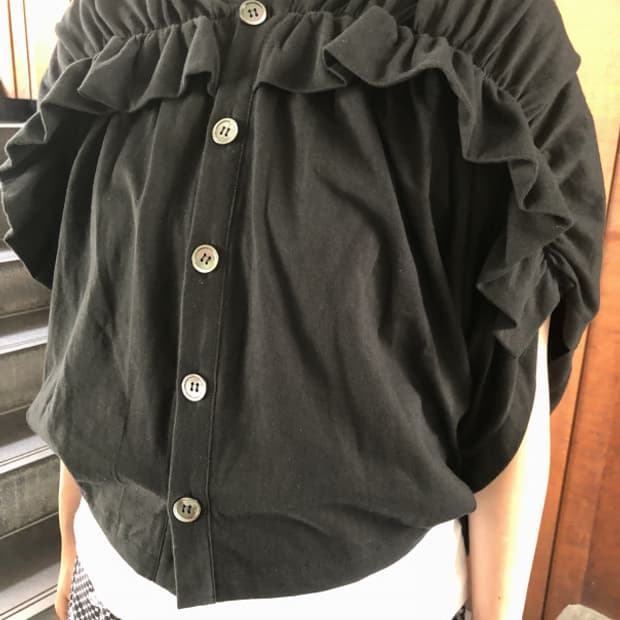 23ss 타오 꼼데가르송 드레이프 셔링 가디건 s