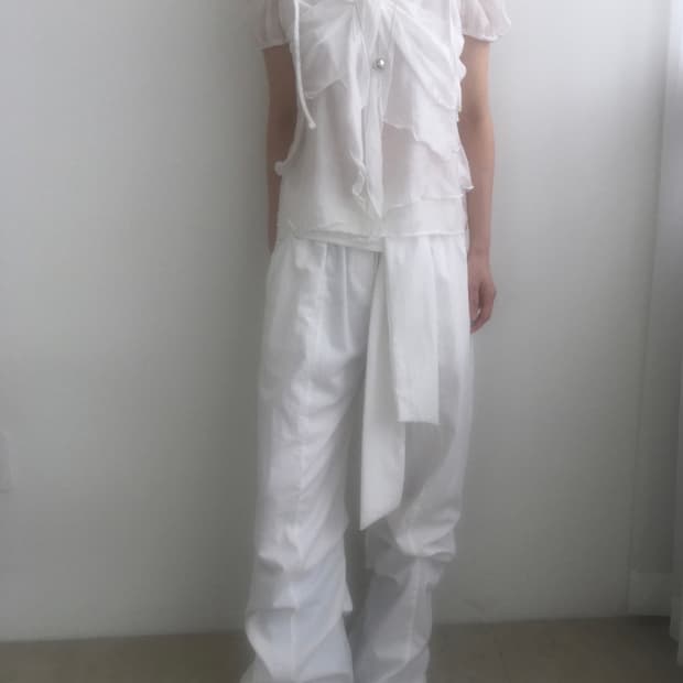 peony blouse white