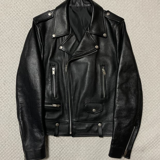 광희시장 웨스턴 무드 카우하이드 소가죽 레더 자켓