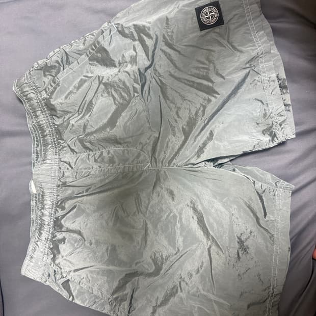 스톤아일랜드 나일론 메탈 스웜팬츠 M