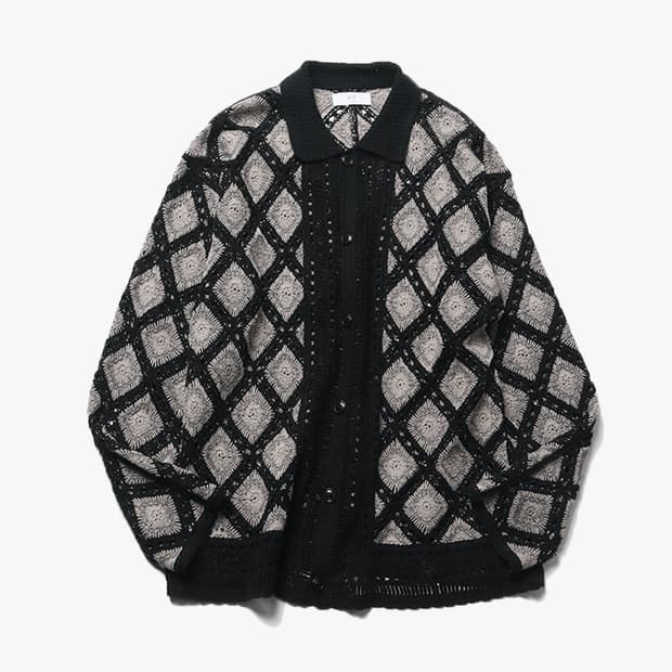 417 EDIFICE - 24SS CROCHE CARDIGAN