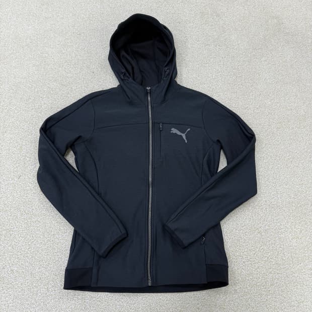 [M] 푸마 폴리 블랙 후드집업 1231T1
