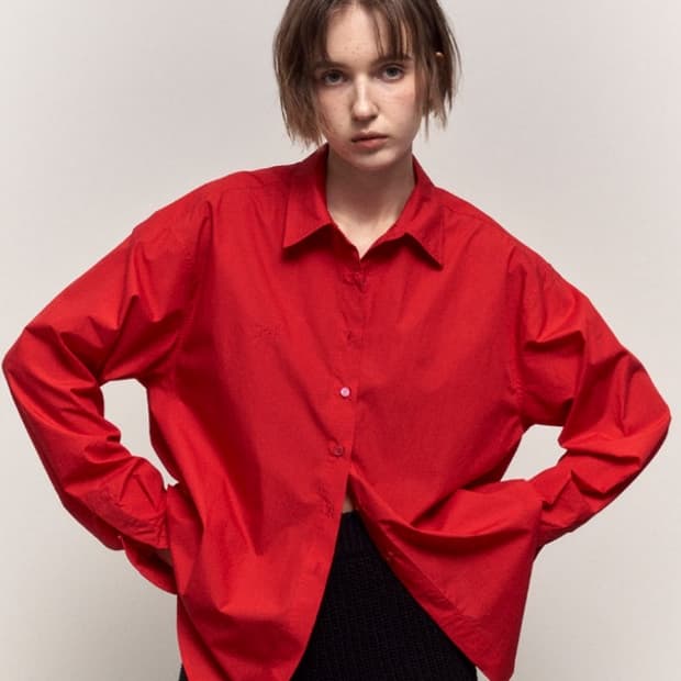 휘하우스 HWI LOGO SHIRT [RED]