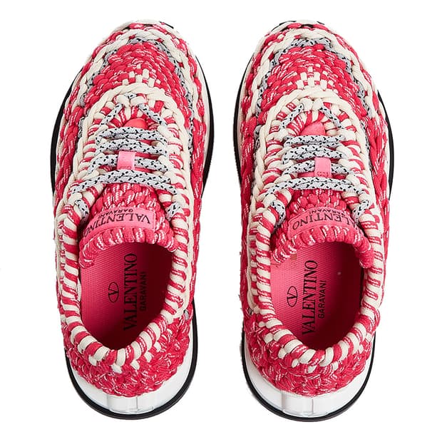 발렌티노 가라바니 여성 크로쉐 스니커즈 핑크 36.5