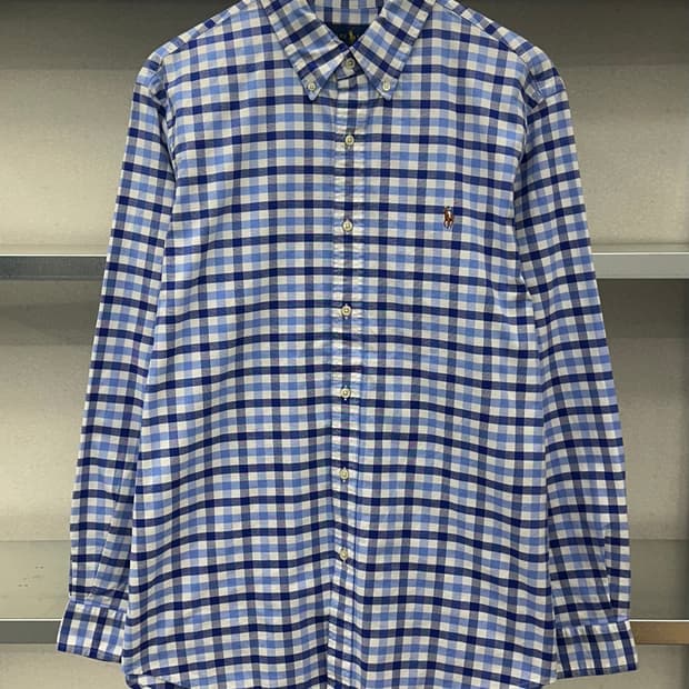 (XL)폴로 체크 셔츠-M862