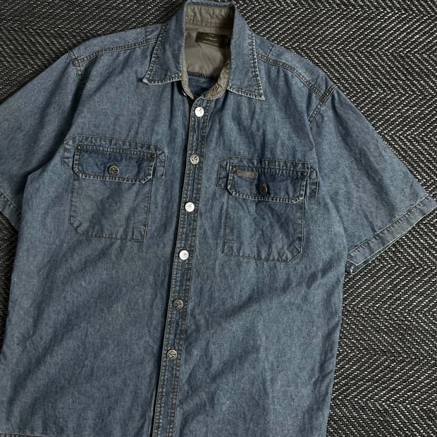 00s 캘빈클라인 아메카지 오리지날 데님 셔츠y 2889