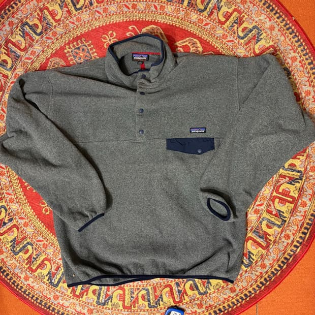 파타고니아 빈티지 그레이 네이비 신칠라 스냅 풀오버