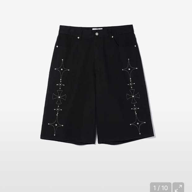크리틱 버뮤다 GOTHIC TWILL BERMUDA PANTS BLACK