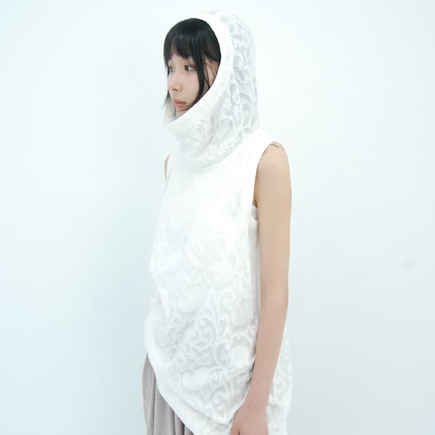 Cest chica bleu Hood sleeveless