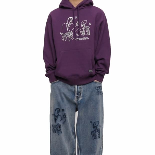 TATTOO HOODIE (PURPLE)