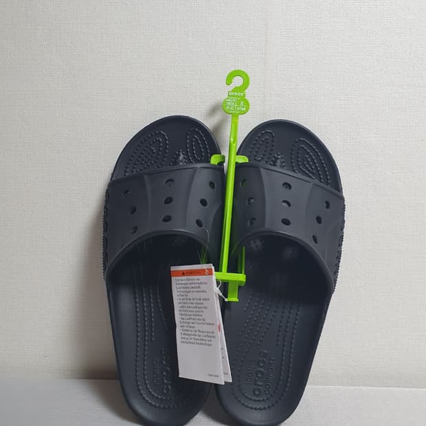 크록스 바야2 슬라이드 블랙 260mm 새상품 슬리퍼