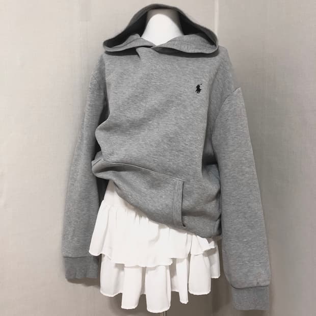 폴로 그레이 아방 후디 XL 