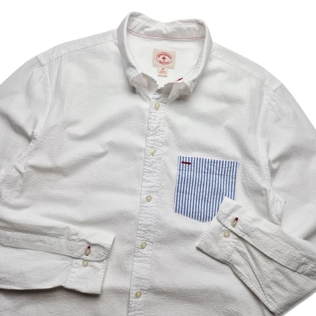 [M] 브룩스브라더스 시어서커 포켓 셔츠