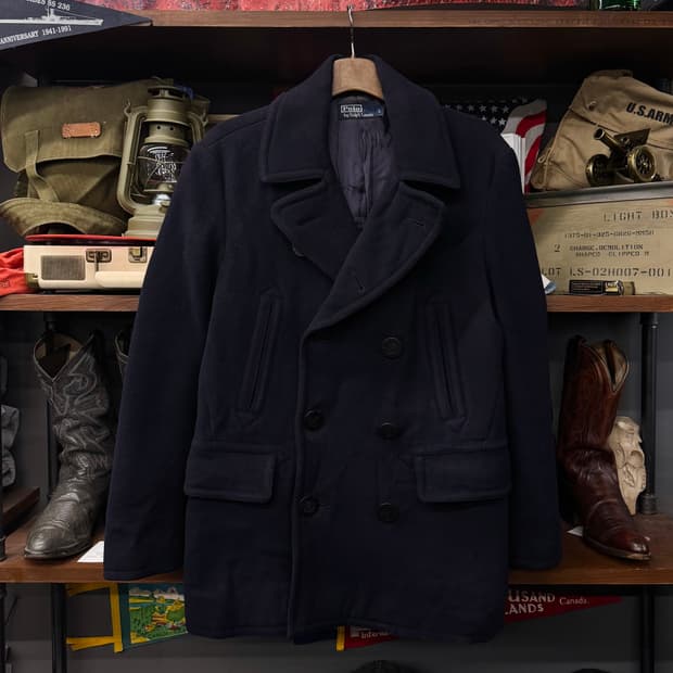 90s 폴로 랄프로렌 US NAVY 미 해군 밀리터리 복각 피코트