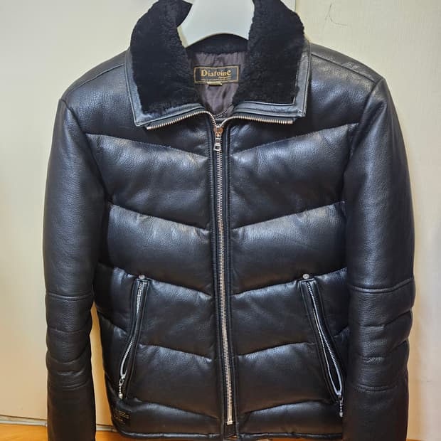 95 M) 디아프바인 사슴가죽 디어스킨 덕다운 패딩