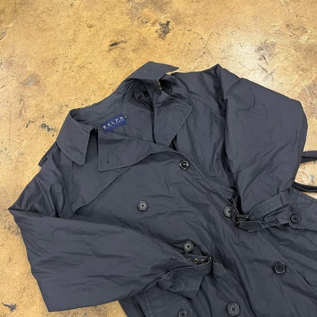 [정품/11] 폴로 랄프로렌 블랙 트렌치 코트 b14