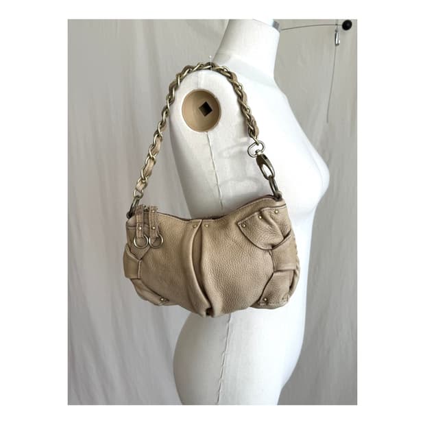 Beaure 체인 레더 숄더백