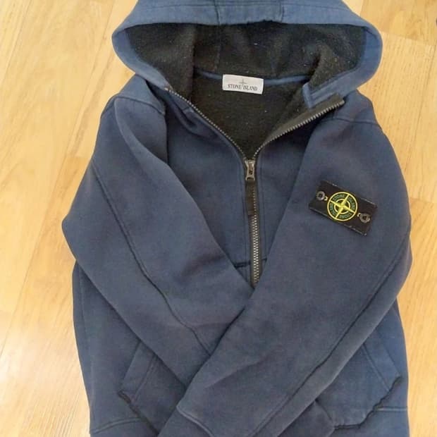 스톤 아일랜드 네이비 후드집업 S