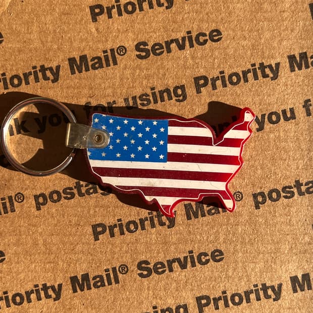 90s vtg Wisconsin Surplus Keyring