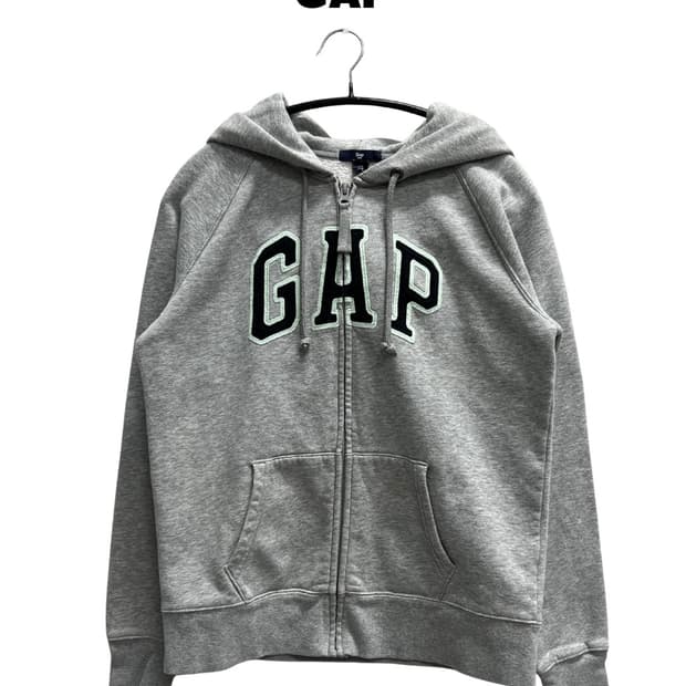 GAP 우먼스 후드 집업 그레이