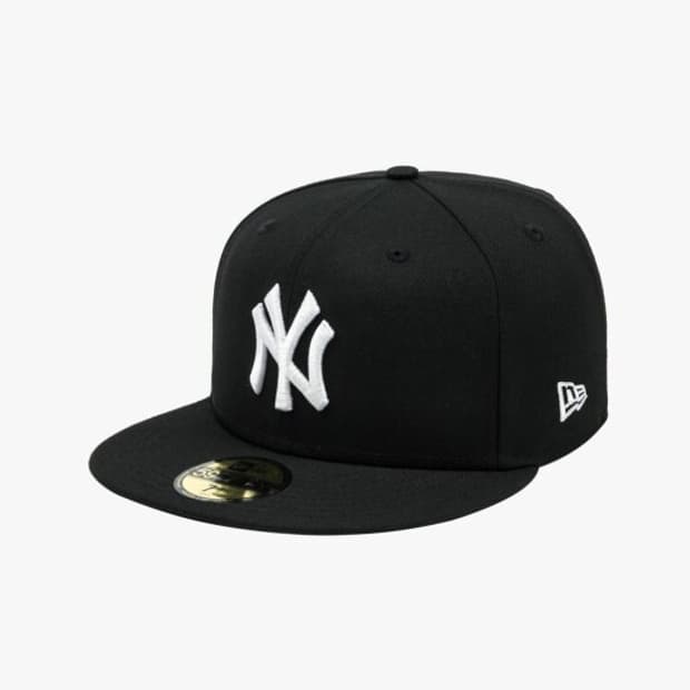 뉴에라 59FIFTY 양키스 캡 블랙 758, 60.6cm