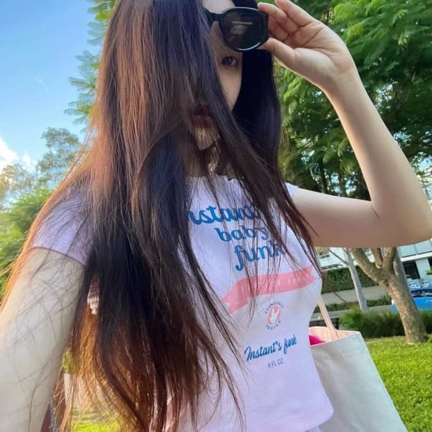 인스턴트펑크 존슨즈 베이비 로션 반팔티셔츠 크롭 1사이즈