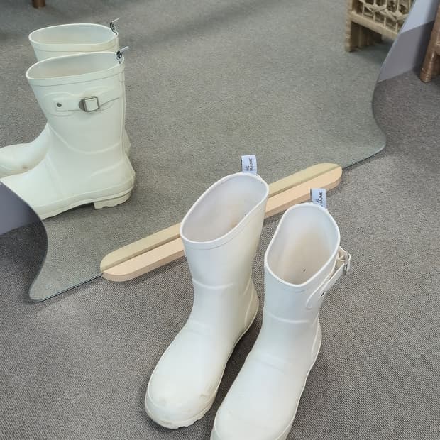 Tagtraume 아이보리 레인부츠 240(37)