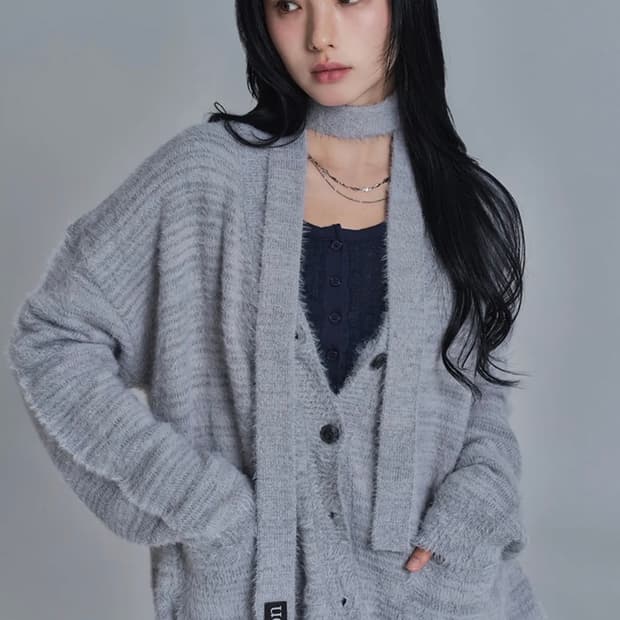 애즈온 루카 타이 가디건