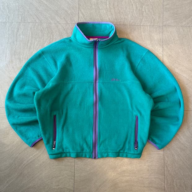 90s L.L.bean 90년대 미국 생산 엘엘빈 그린 플리스 자켓