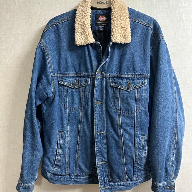 디키즈 데님 양털카라 자켓 XL