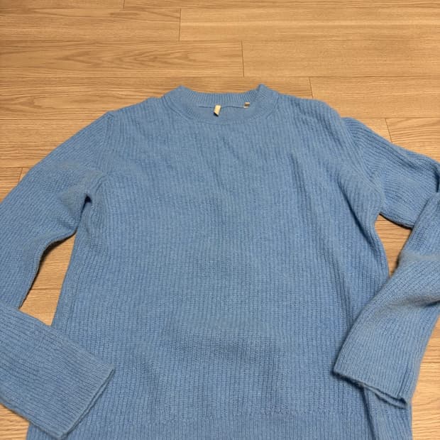 선플라워 베이비블루 니트 M