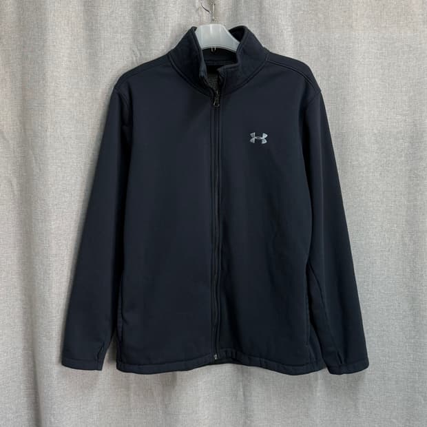 [2XL/110] 언더아머 기모 블랙 집업 자켓
