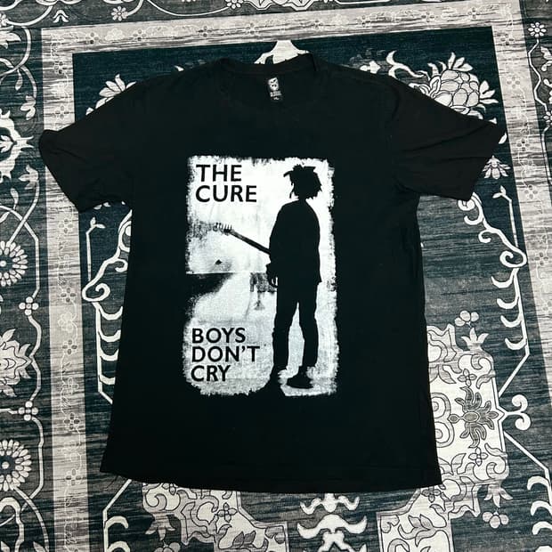 90s 더 큐어 빈티지 밴드 락 티셔츠