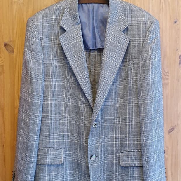 100.지방시 체크 블레이저