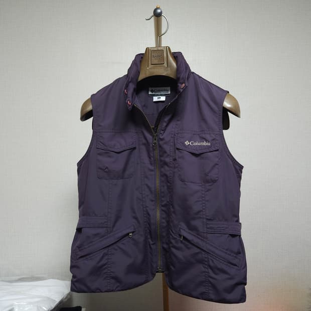 M ) 컬럼비아 여성 퍼플 등산 캠핑 조끼