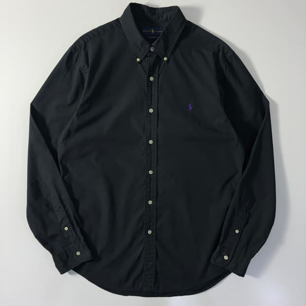 Polo 폴로 랄프로렌 신형 블랙 솔리드 셔츠