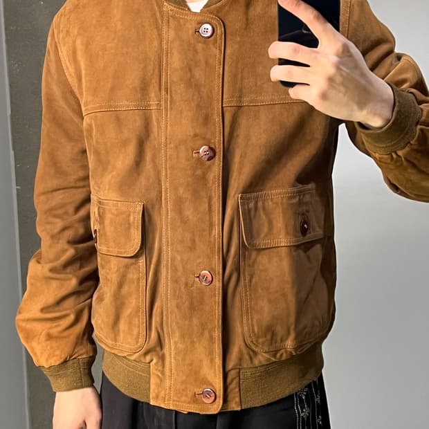 빈티지 베라 펠레 스웨이드 자켓