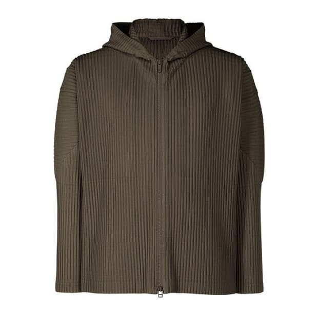 이세이미야케 옴므플리세 후드집업 머드브라운 JL126 3